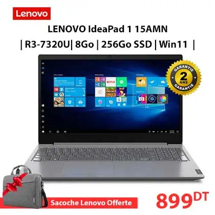 PC Portable LENOVO IdeaPad 1 15AMN AMD R3 PC Portable LENOVO IdeaPad 1 15AMN AMD R3